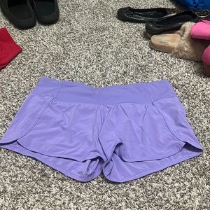 Purple lululemon shorts